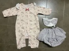 ベビー服　ベビーロンパース　スタイ　セット