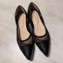 AmiAmi ポインテッドトゥフラットパンプス 22〜22.5cm