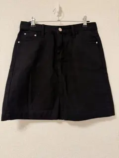 ブラックデニムスカート