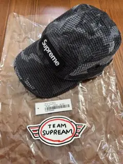 【新品未使用】Supreme スネークスキンコーデュロイキャンプキャップ