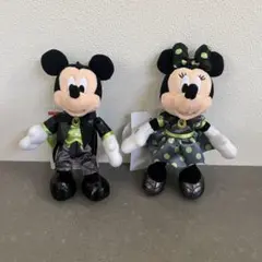ディズニー ハロウィン2025 ミッキー ミニー ぬいぐるみバッジ