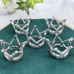 天然石スフィア用 王冠 台座 5個