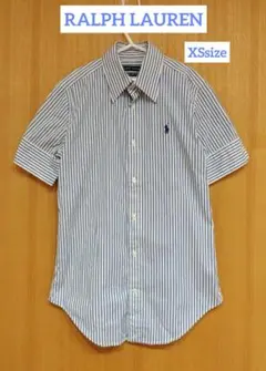 ◆RALPH LAUREN◆スーパースリムフィット ストライプシャツ　XSサイズ