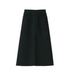 新品／無印良品／大きいサイズXL／デニム／ブラック／Aラインスカート／残