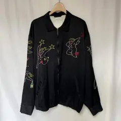 FLAGSTUFF 村上靖行 ベトジャン 刺繍 ジャケット 黒Mのサムネイル