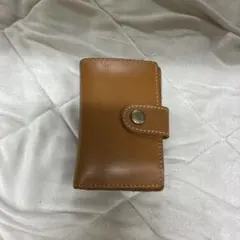 コ*ロ様 ブラウンレザー 三つ折り財布