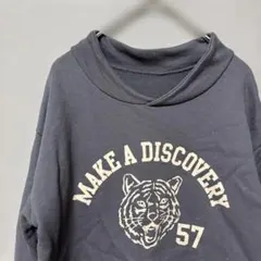 GITA プルオーバープリントスウェットトレーナー(160cm)チャコールグレー