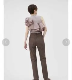 FRAY i.d ブラウン デニムパンツ ストレートのサムネイル