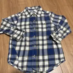 babyGap チェック柄 青　長袖シャツ 110