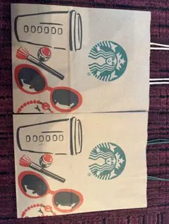 2枚セット★中国★スターバックス★プラダ★ショップ袋