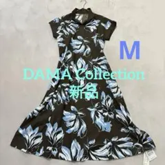 新品 ダーマコレクション ロングワンピース フレア コットン花柄M