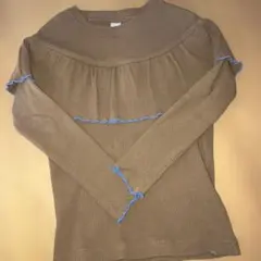 après les cours 長袖カットソー 100cm ブラウン