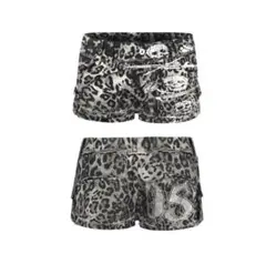 d. i. a系 y2k ヒョウ柄　ショートパンツ　ギャル　平成ギャル 悪羅悪羅