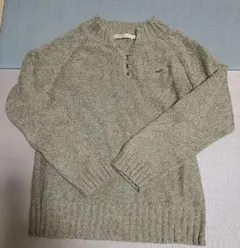 Lacoste ベージュ ニットセーター ハイネック