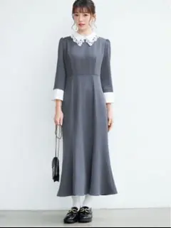 SAISON DE PAPILLON ワンピース ベージュ L