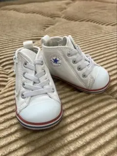 【美品】コンバース ALL STAR ホワイト　キッズ スニーカー　12cm