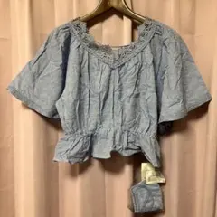 axes femme マスク付きフラワーコットンBLのサムネイル