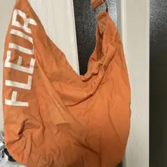 オレンジ色エコバッグ FLEUR