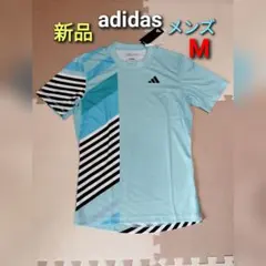 新品　アディダス　メンズ　半袖　Tシャツ　HEAT. RDY　M　ブルー　テニス