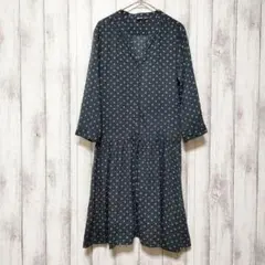 UNIQLO ユニクロ (S)　レーヨンワンピース　ブラック