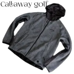 【極美品】キャロウェイ　ナイロン切替　霜降調　スウェットパーカー　3Lサイズ