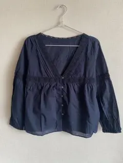 メルローズクレール　MELROSE claire ブラウス　ネイビーのサムネイル