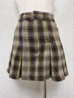 ✨ナイスクラップ チェック プリーツスカート フリーサイズ