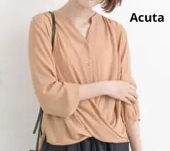 Acuta アクータ バー釦長袖ブラウス カシュクールのサムネイル