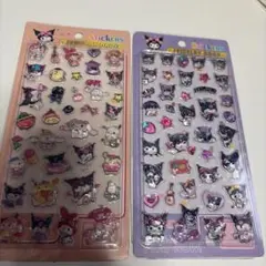 クロミ、サンリオ硬いシール4シートセット