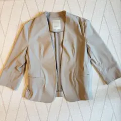 B:MING by BEAMS ノーカラージャケット S ベージュのサムネイル