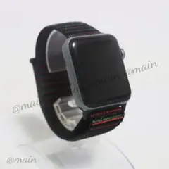 アップルウォッチ 42/44/45/49mm スポーツ バンド ブラックユニティ