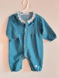 ベビーロンパース80 デニム