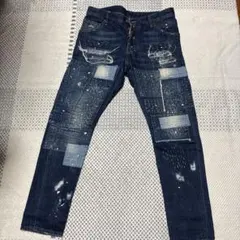 DSQUARED 刺子 ダメージデニム Kenny jean