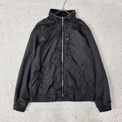フルジップジャンパー　ジップポケット　シャカシャカ　ブラック　黒　M