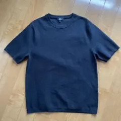 UNIQLO ウォッシャブルミラノリブニットTシャツ　２枚