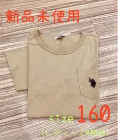 U.S. POLO ASSN. ポケット ロゴ Tシャツ ベージュ ポロ