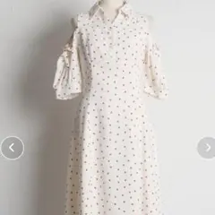 tocco ハート柄オフショルワンピース