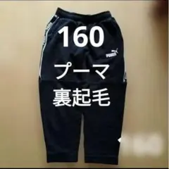 PUMA 裏起毛 長ズボン 160サイズ 黒