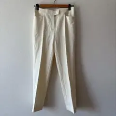 LAPINE BLANCHE レディーススラックス　綺麗め　無地　白　38