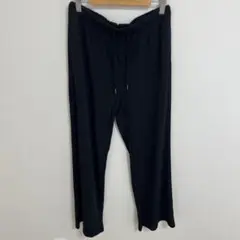 GU リブイージーパンツ　Ｌ　黒
