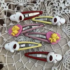 USJ ユニバ　スヌーピー ヘアピン パッチン　6個セット