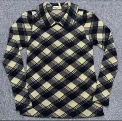 【美品】NICOLE CLUB (ニコルクラブ ニット長袖トップス チェック　M