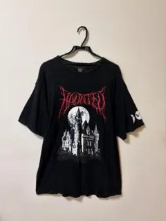 【LISTEN FLAVOR 】ホーンテッドキャッスルビッグTシャツ 黒のサムネイル