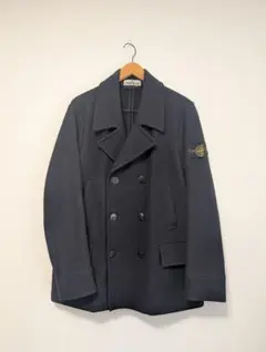 Stone  ピーコート 黒 ウール STONE ISLAND ピーコート ブラック