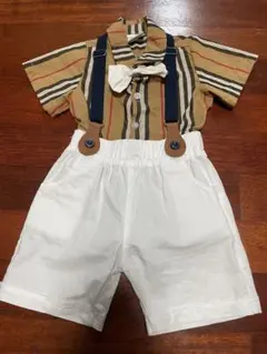 ベビー フォーマル服 シャツとショートパンツセット