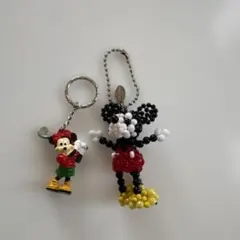ビーズミッキー ストラップ・ミニー　キーホルダー