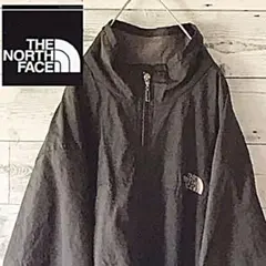 90古着sノースフェイス☆刺繍ロゴフリースナイロン