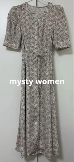 mysty women 半袖ワンピース インナー付き