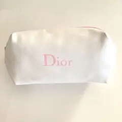 【未使用】Dior ディオール ノベルティ ポーチ ホワイト×ピンク