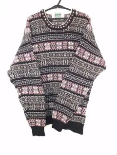 ノルディック柄ニット